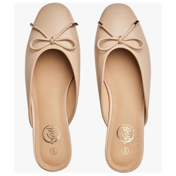 Trary Mules for Women 2024, Womens Mules Slip on Comfortable Bow Pointed Toe - Picture 1 of 8